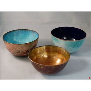 Bol de camping en émail robuste |   Bol à salade en métal incassable et léger pour pique-nique |   Bol rétro en acier émaillé pour l'extérieur - Product Image 4