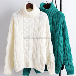 Laine/cachemire à col montant, épaisse, sur mesure, certifiée GRS, tricotée, laine grossière à dégradé, léopard pour chemise, anti-froissement - Product Image 2