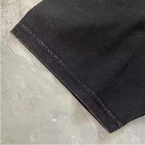 Custom Logo Design Eco-Friendly High Quality Two-Piece Men's Summer Casual Fleece Acid Wash 100% Cotton 240g T-Shirt Shorts <b>Set</b> - Product Image 4