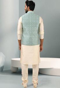 Conjunto de Shalwar Kameez Moderno para Hombre 2026, Kurta Clásica y Pijama, Ropa Islámica Masculina de Alta Calidad para Venta al Por Mayor - Product Image 6