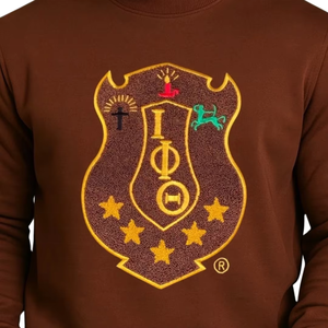เสื้อสเวตเชิ้ตคอกลมปักลาย Iota Phi Theta ดีไซน์ใหม่ ทรงปกติสำหรับผู้ชาย ผ้าฟลีซ 100% คอตตอน สวมใส่สบายสไตล์ลำลองสำหรับฤดูใบไม้ร่วง - Product Image 5