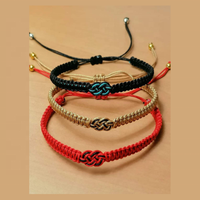 Bracelets en nœuds de singe colorés, cadeau d'inspiration bohème bouddhiste, élégant et stylé