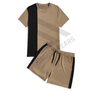 Ensemble de sport pour homme personnalisé, nouveau modèle d'été, 2 pièces, t-shirt à manches courtes et short, ensemble deux pièces, ensemble court pour homme - Product Image 1