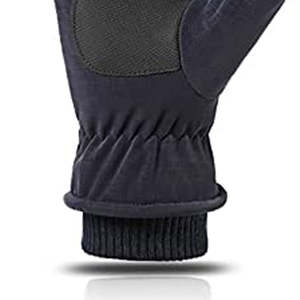 Gants de travail d'extérieur pour hommes, imperméables, isolés, quatre saisons, résistants au froid, coupe-vent, respirants, en cuir, personnalisables - Product Image 4