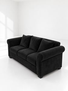 Contemporary 321 Seat Orchid <b>Black</b> <b>for</b> Living Room Hotel Apartment Villa Custom Fabric Eco-Friendly Premium Fabric Manufacturer - Product Image 1