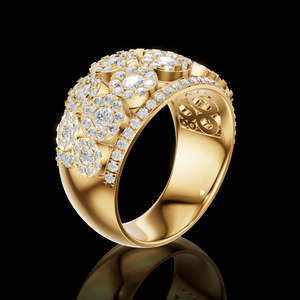 Bague de fiançailles unisexe Aurum Diam, taille brillant, synthétique, cultivée en laboratoire, couleur E, certifiée EGL, plaqué argent 925, luxe - Product Image 4