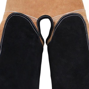 Chaps de fermeur professionnels en cuir croûte réglables, protection robuste pour les jambes et les sabots, équipement de soin des sabots pour forgerons - Product Image 4