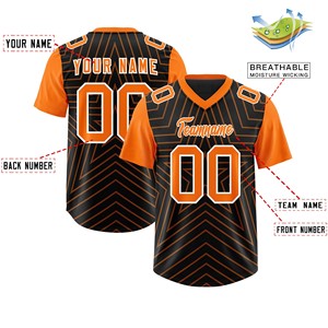 Professional American Football Jersey Moisture Wicking Fabric Digital Print Custom Logo OEM ODM Supplier Performance Wear - Product Image 4