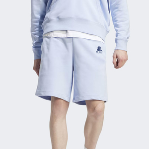 Pantalones Cortos Bermuda para Hombre BE DOT, Color Azul Claro Sólido, Cintura Media, Cierre Elástico, Estilo Casual, Logotipo Bordado, Tejido de Punto - Product Image 1