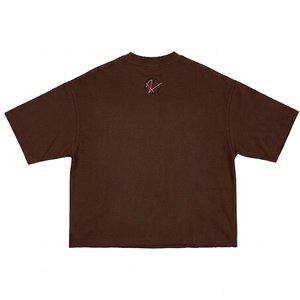 เสื้อยืดโอเวอร์ไซส์ผ้าฝ้ายหนาพิมพ์โลโก้ตามสั่งขายส่งจำนวนมากสำหรับผู้ชาย ทรงหลวมไหล่ตก สตรีทแวร์ ระบายอากาศได้ดี - Product Image 2