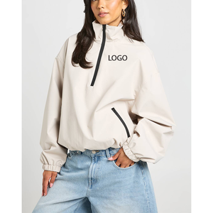 Chaqueta Cortavientos OEM de Alta Calidad para Mujer, para Ciclismo, Senderismo y Equitación, Antipinchazos, de Manga Larga, con Exterior de Poliéster y Media Cremallera - Product Image 4