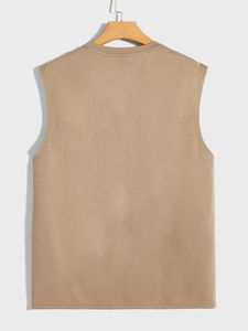 High Quality 240gsm Combed Cotton Knitted Breathable Eco-Friendly Sporty <b>Sleeveless</b> <b>T</b> <b>Shirt</b> <b>Men</b> Custom Brand Logo Heavyweight - Product Image 3