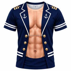 Custom 3D Muscle Print <b>T</b> <b>Shirt</b> Custom Sublimation Camo Mens <b>Funny</b> Fake Abs Tee Quick Dry Polyester Wholesale Party <b>Gym</b> <b>Shirt</b> - Product Image 6