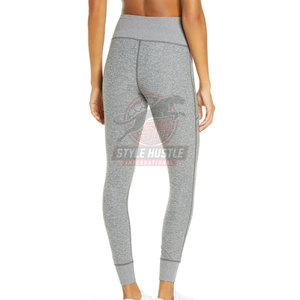 Leggings de yoga con diseño de logotipo personalizado, cintura elástica, venta directa de fábrica, ropa de gimnasio, servicio OEM. - Product Image 3