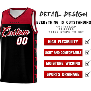 Ensemble d'uniformes de basketball personnalisés pour brunches sportifs, avec logo d'équipe, nom et numéro, impression par sublimation, broderie 3D, 100 % polyester - Product Image 4