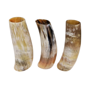 Florero elegante de cuerno de búfalo respetuoso con el medio ambiente, hecho a mano, estilo animal, jardín y decoración del hogar a un precio inmejorable - Product Image 5