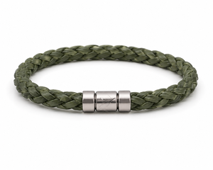 Bracelet tressé en cuir véritable artisanal de qualité supérieure pour hommes et femmes, bracelet unisexe en cuir de vachette haut de gamme, bijou de luxe, cadeau - Product Image 5