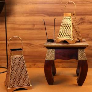 Portavelas Artesanal Indio para Mejorar la Iluminación Ambiental en Estantes de Sala de Estar, Mostradores de Cafetería y Decoración de Eventos - Product Image 4