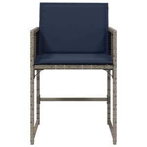 Chaise de jardin pliable standard en rotin PE gris, confortable et élégante, pour l'intérieur et l'extérieur - Product Image 5