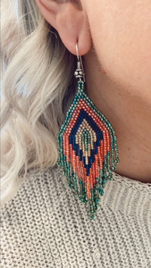 ต่างหูประดับลูกปัด ทำมือ ดีไซน์โดดเด่น ทันสมัย เครื่องประดับแฟชั่น ต่างหูผู้หญิง สาวๆ สินค้าขายดี ต่างหูสั่งทำขนาดได้ - Product Image 4