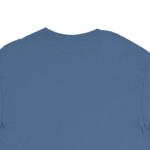 T-shirt unisexe à manches longues en denim bleu avec broderie graphique, col rond, décontracté, en mélange de coton, pour un usage quotidien et une mode décontractée - Product Image 5