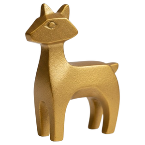 Elegantes Figuras de Animales Sobar con Acabado Dorado, Decoración Estética para Habitaciones, Esculturas Decorativas Vintage de Aluminio para el Hogar - Product Image 1