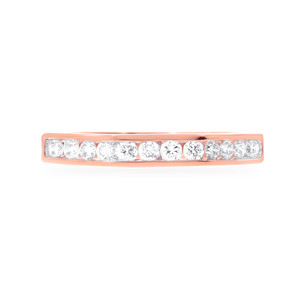 Premium Rose <b>Gold</b> Hoop <b>Ring</b> 1 Ct Emerald & Diamond Accents High End Fashion Jewelry - Product Image 3