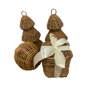 Árbol de Navidad de mesa de ratán Natural de Vietnam, decoración del hogar, accesorio de Año Nuevo, regalo de mimbre para decoraciones navideñas - Product Image 5