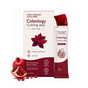 อาหารเสริมเจลลี่การ์ซีเนีย คัมโบเจียธรรมชาติแบบฉลากส่วนตัว ผสมเมล็ดเจีย 30 ซองต่อซอง ผู้ผลิตแบบ OEM/ODM - Product Image 1