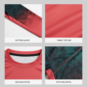 Vêtements de pêche à manches longues respirants et à séchage rapide, 100% polyester, motif cœur personnalisable, chemise décontractée d'été pour hommes - Product Image 5