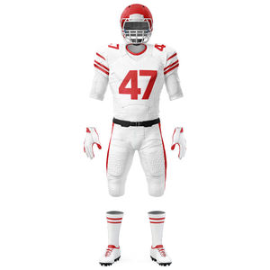 Maillot de football américain pour hommes de haute qualité, design personnalisé, tissu polyester léger, uniforme de football pour hommes. - Product Image 5