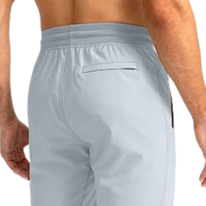 Mens Lightweight Quick Dry Solid High Waist Stretch Jogger Pants Zip Pocket Summer Sports Gym Fitness - Product Image 4