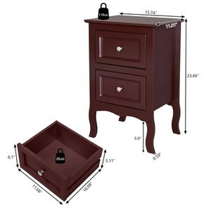 2 comodini a due livelli in stile country di grandi dimensioni, vecchio codice 65358349 - Product Image 6