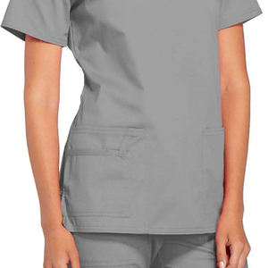 Ensembles de blouses médicales de qualité supérieure à col montant et manches courtes, en tissu polyester, pour infirmières et personnel hospitalier - Product Image 4