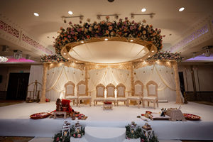 Mandap de Boda de Estilo Abierto para Ceremonias Indias, Mandap Avni de Estilo Abierto, Decoración Tradicional India para Bodas, Mandap Abierto Reino Unido - Product Image 3