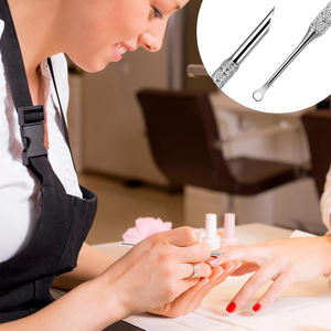 Empujadores de cutículas de acero inoxidable alemán, con acabado de espejo, cuchillas afiladas, para uso en el hogar y en salones de belleza. - Product Image 6