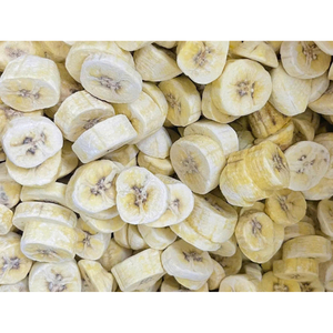 Tranches de banane lyophilisées premium, sucrées et délicieuses, en forme ronde, prêtes à consommer, en vrac. - Product Image 2
