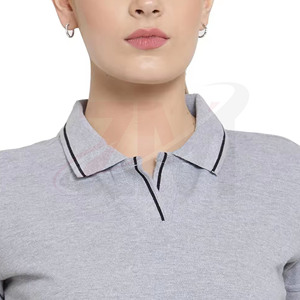 เสื้อโปโลผ้าฝ้ายแท้ 100% คุณภาพสูง น้ำหนักเบา สีพื้น สำหรับผู้หญิง แฟชั่นหรูหรา ขายส่ง สินค้ามาใหม่ รับผลิตตามแบรนด์ - Product Image 5