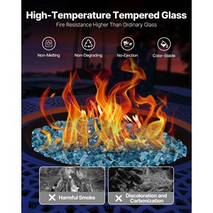Vetro per Caminetto Resistente alle Alte Temperature 10 LBS/4,5 KG, Riflettente e Senza Fumo, 1/2 Pollice/12,7 mm, Accessori per Caminetti - Product Image 3