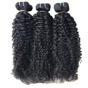 Direct Wholesale Factory Supply 100% Raw Unprocessed Virgin Kinky Curly Human Hair Extensions Deep Textured Indian Temple Hair