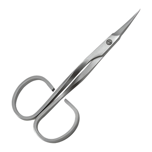 Ciseaux à ongles incurvés en acier inoxydable de haute qualité pour droitiers, pour manucure et soin des cuticules, avec lame tranchante, logo personnalisé - Product Image 1