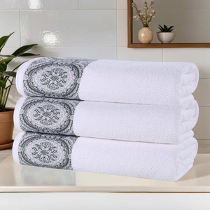 Serviette de bain jacquard personnalisée, tissée, épaisse, douce, absorbante, en coton, pour hôtel, fabricant de serviettes de douche - Product Image 5