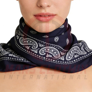Wholesale Custom Women's Solid Bandanas In-Stock New Design Headwear Headband Multifunction <b>Square</b> <b>Scarf</b> for Girls - Product Image 5
