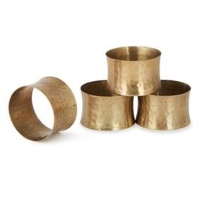 Porte-serviettes de table pour dîner de Noël, forme arrondie, finition dorée, pour service de table de mariage - Product Image 3