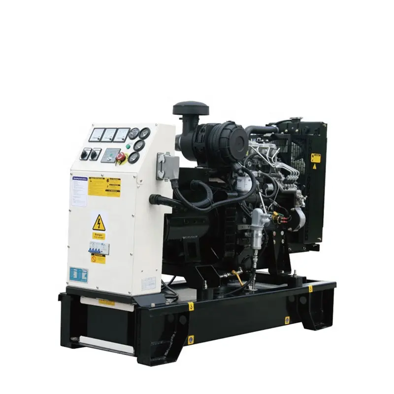 Sıcak satış için ucuz 4 silindir su soğutmalı elektrik jeneratör 12KW 15KVA İngiltere motor açık dizel jeneratör ev kullanımı için