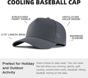 Casquette de baseball confortable et respirante en matériau pur, qualité supérieure, service OEM, casquette de baseball légère, logo et style personnalisés - Product Image 5