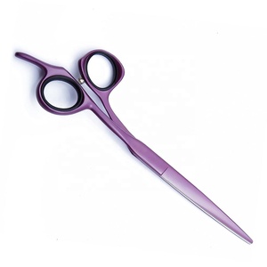 Ciseaux de coiffure professionnels pour salon de coiffure, de haute qualité, à manche en céramique, courbés, tranchants, en acier inoxydable, pour usage esthétique - Product Image 5