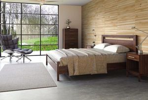 Contemporary <b>Framed</b> Solid Wood <b>Platform</b> <b>Bed</b> with Open Headboard | Premium Mango & Teak Wood King Size <b>Bed</b> - Product Image 2