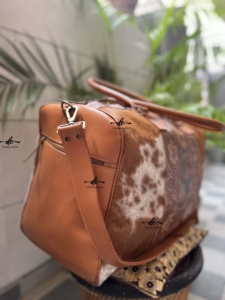 Hand Tooled Carving Real Cowhide Leather Luggage Bags Handmade Unisex Travel Bag <b>Big</b> Size <b>Handbag</b> Multi Use Bag - Product Image 5