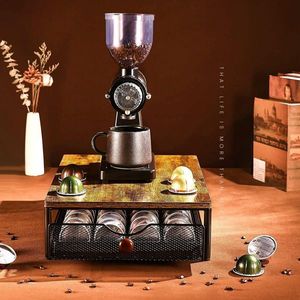 Salvaspazio K-Cup Organizer cassetto per caffettiera ripiano cestello scorrevole cucina sala da pranzo porta fagioli Organizer - Product Image 6